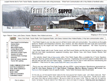 Tablet Screenshot of farmradiosupply.com